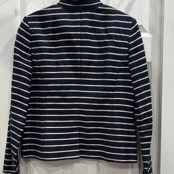 Banana Republic Navy and White Striped Blazer - Picture 3 of 6